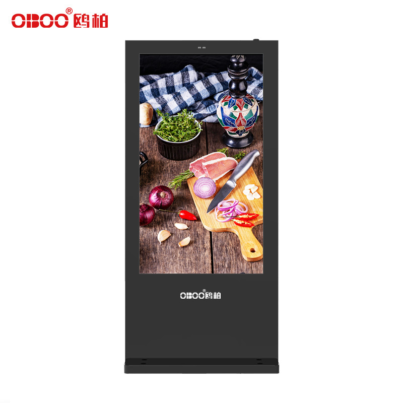 OBOO 55 inch outdoor vertical LCD touch advertising machine