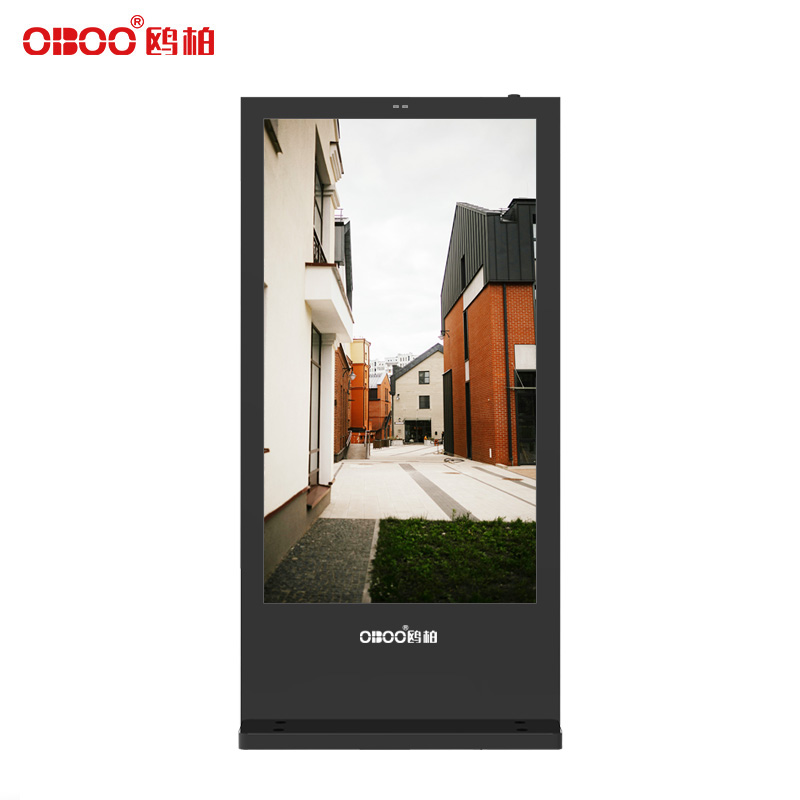 OBOO 75 inch outdoor vertical LCD touch advertising machine