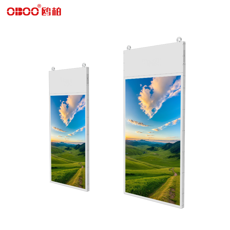 43 inch suspended dual screen display advertising machine