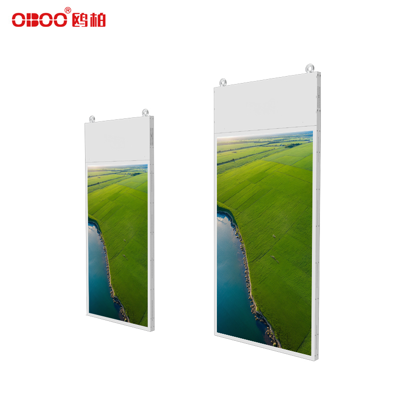 49 inch suspended dual screen display advertising machine