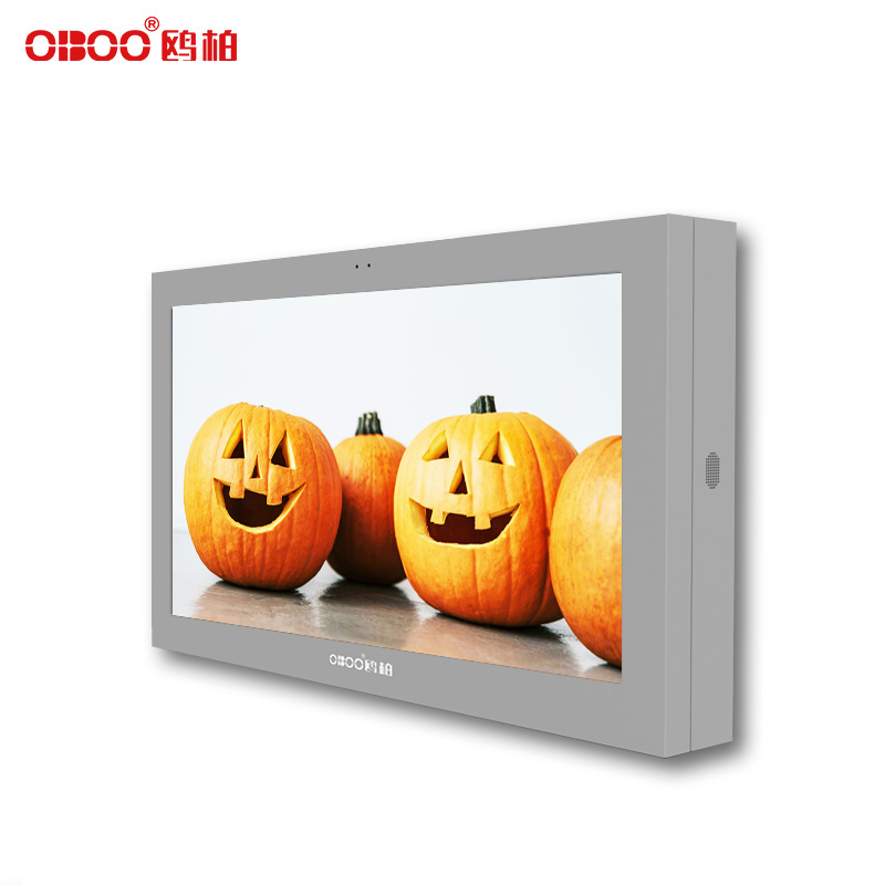 OBOO 55 inch outdoor wall mounted LCD touch advertising machine
