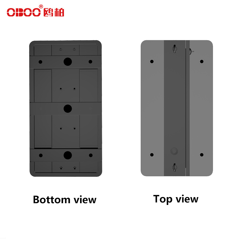 OBOO Outdoor Vertical LCD Advertising Top and Bottom Views