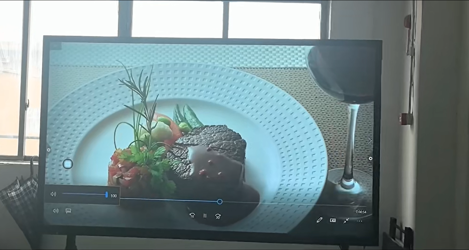 OBOO LCD 98 inch large LCD screen in fac